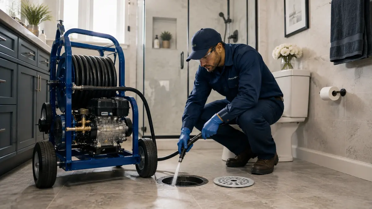 Bathroom Drain Hydro Jetting in San Anselmo