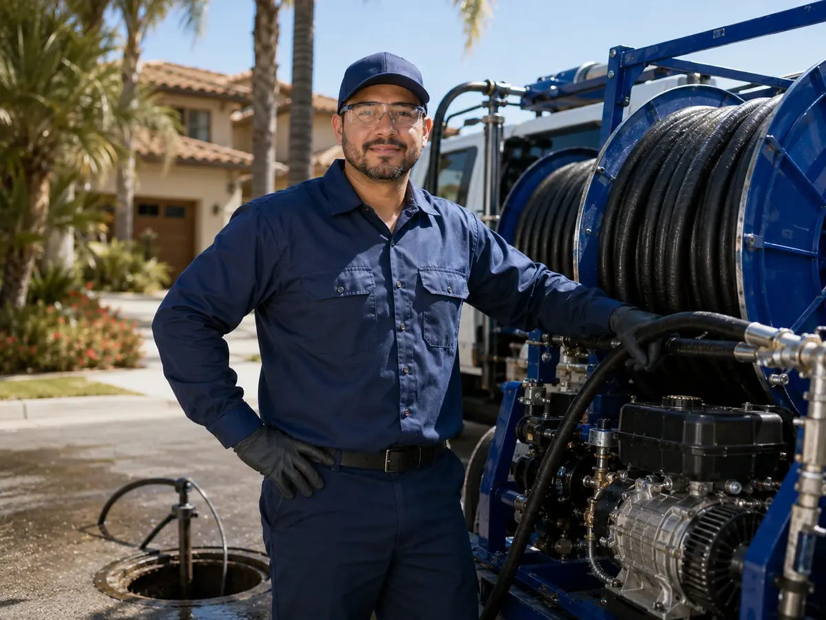 Hydro jet sewer cleaning in San Anselmo