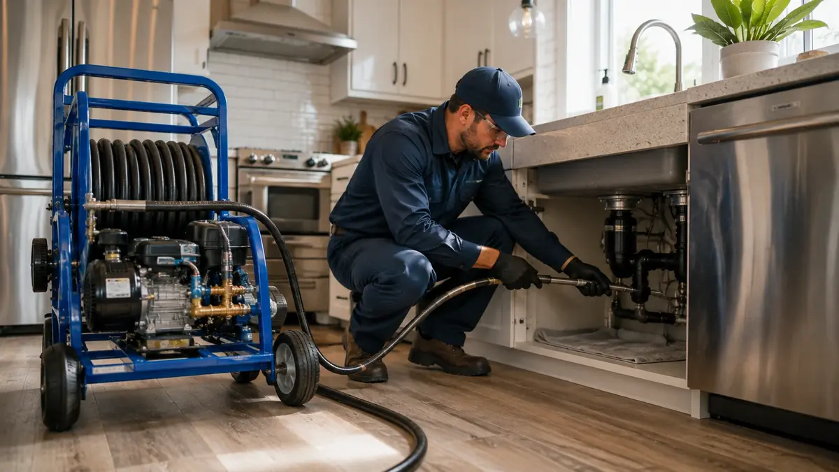 Kitchen Drain Hydro Jetting in San Anselmo