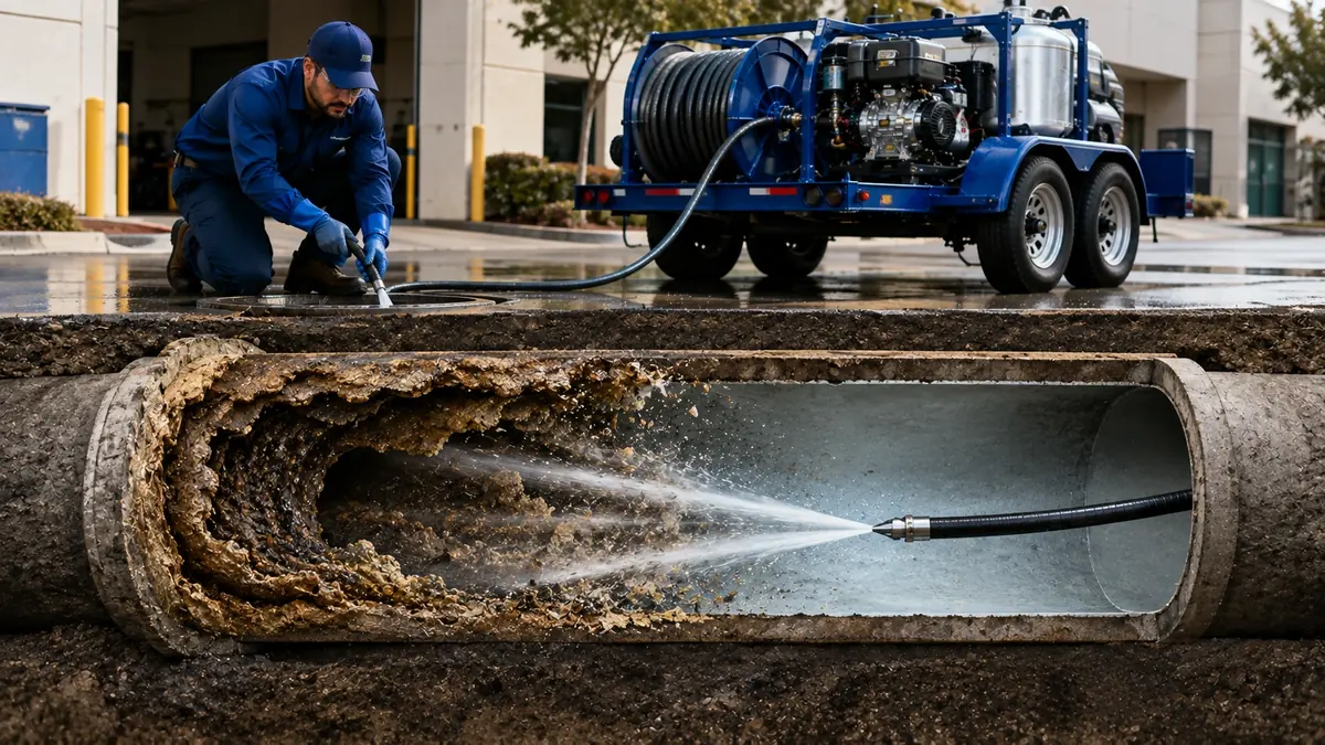 Sewer Pipe Descaling in San Anselmo